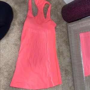 Neon lululemon tank top